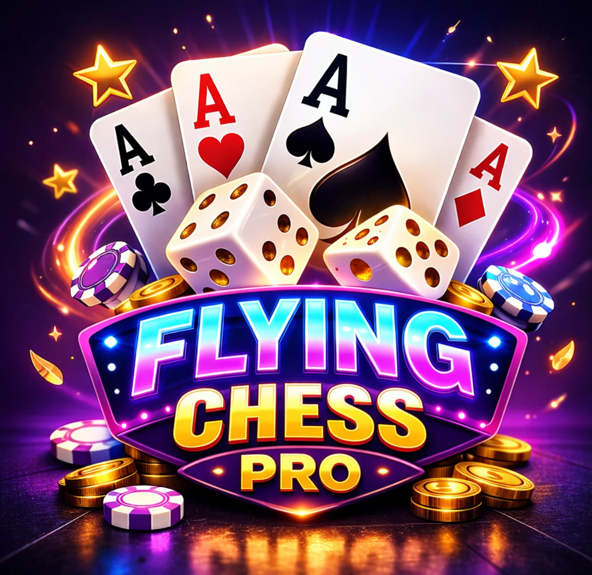 Flying Chess Pro main logo
