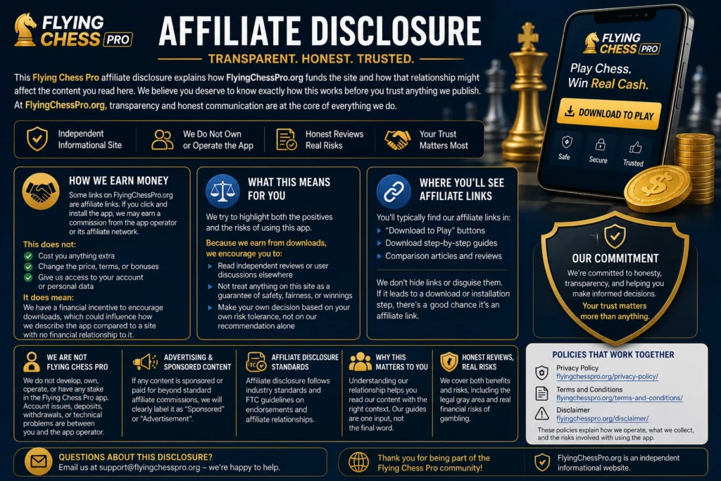 Flying Chess Pro affiliate disclosure